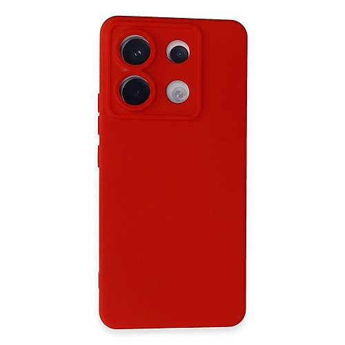 Redmi Note 13 Pro 5G K�l�f Nano i�i Kadife Silikon - K�rm�z�