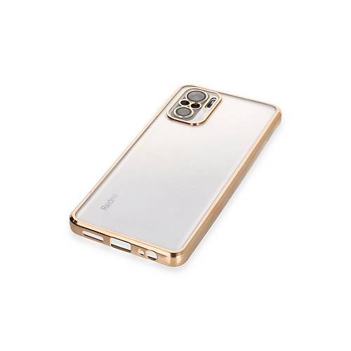 Redmi Note 10 K�l�f Razer Lensli Silikon - Gold
