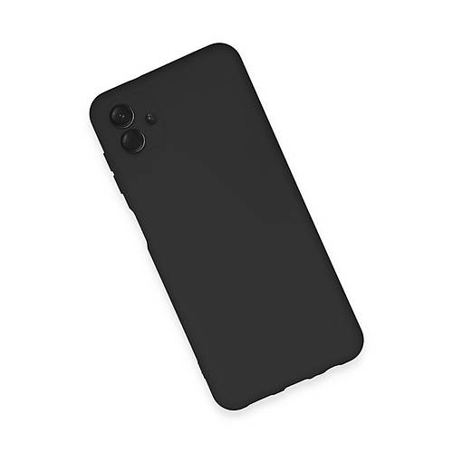 Galaxy A04E K�l�f Nano i�i Kadife Silikon - Siyah
