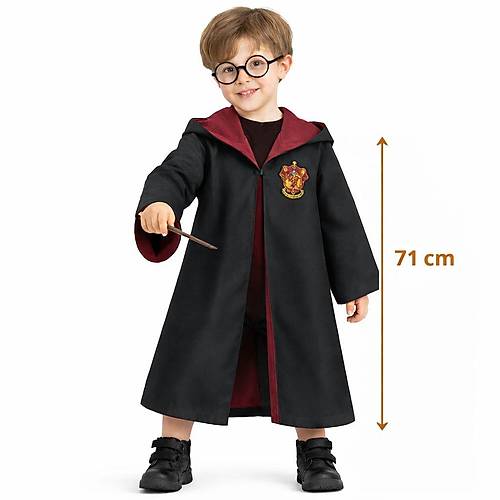 Harry Potter �ocuk Bebek Kost�m Seti � Asa G�zl�k Pelerin 71 cm (2-4 Ya�)