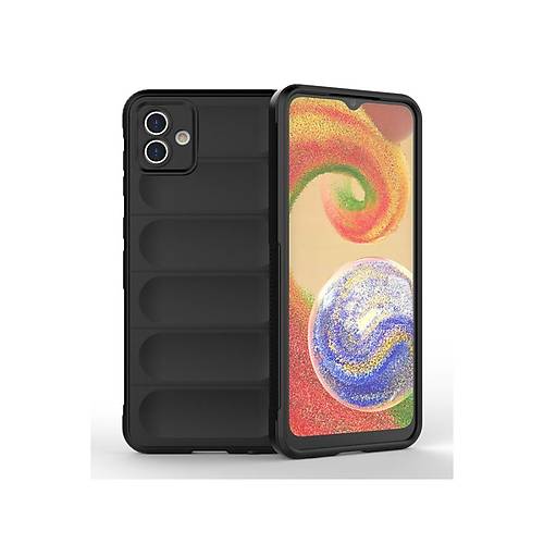 Galaxy A04 K�l�f Optimum Silikon - Siyah