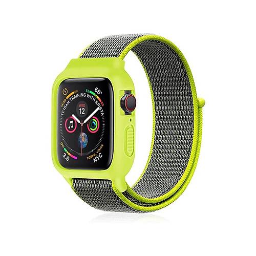 Watch 38mm Has�rl� C�rtc�rtl� Kasal� Kordon - Ye�il