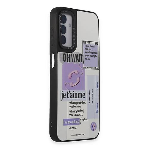 Galaxy M14 5G K�l�f Mirror Desenli Kapak - Mirror - 4