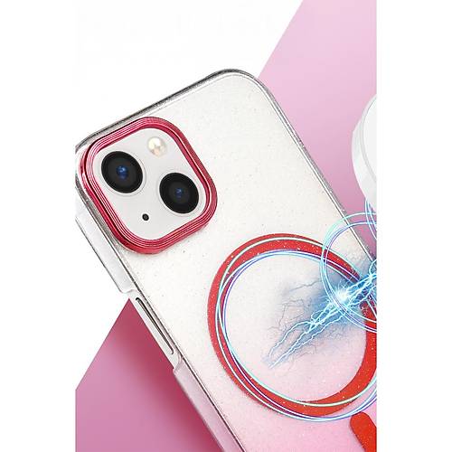 iPhone 14 Glossy Magsafe Kapak - Mavi