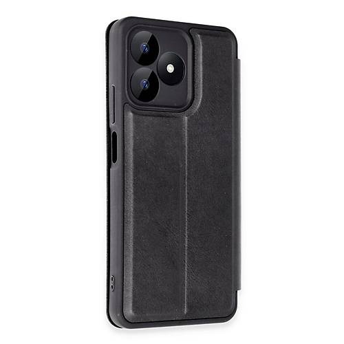 Realme Note 50 4G K�l�f Flip Cover - Siyah