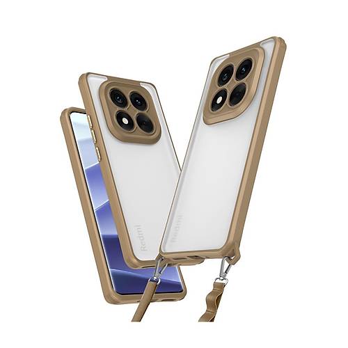 Redmi Note 14 Pro 5G K�l�f Penta Silikon K�l�f - ��l Titanyum