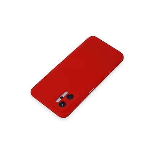 Realme 9i 4G K�l�f Nano i�i Kadife Silikon - K�rm�z�