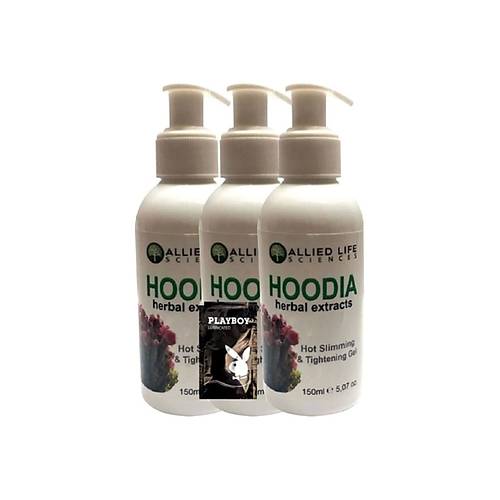 Allied Life Sciences Hoodia Herbal Extracts Hot Slimming & Tightening 150 ml x 3 adet + Jel