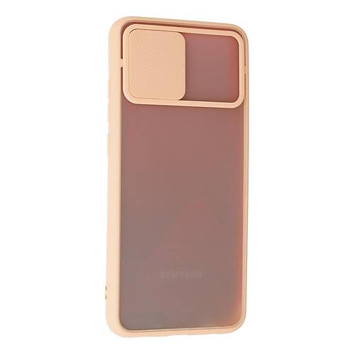 Galaxy A02S K�l�f Palm Buzlu Kamera S�rg�l� Silikon - Pembe