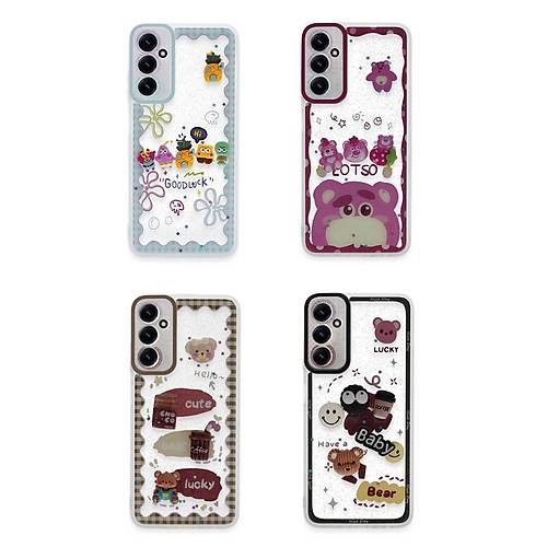 Galaxy A25 5G K�l�f Sweet Desenli Silikon Kapak - Sar�