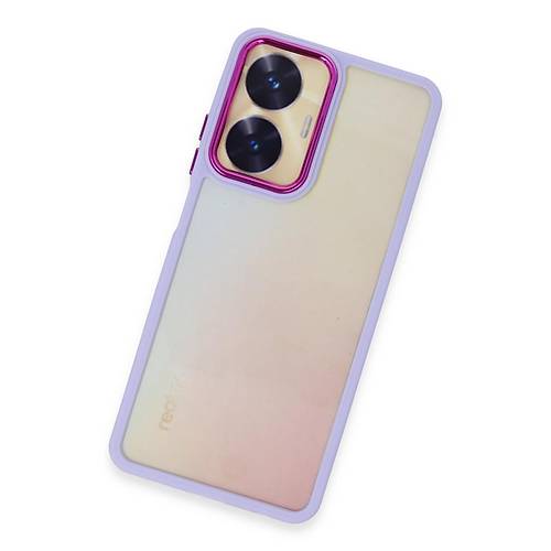 Realme C55 K�l�f Dora Kapak - Lila