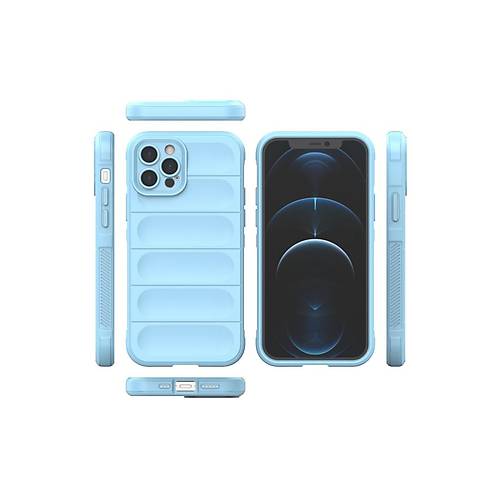 iPhone 12 Pro K�l�f Optimum Silikon - Sky Blue