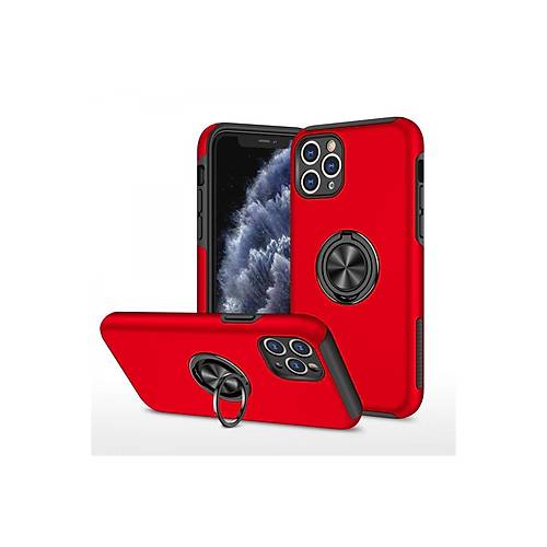 iPhone 11 Pro Max K�l�f Elit Y�z�kl� Kapak - K�rm�z�