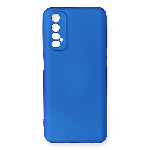 Realme 7 K�l�f First Silikon - Mavi