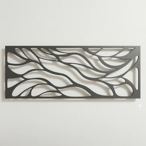 Soyut Desenli Duvar Tablosu MDF Lazer Kesim Modern Minimal Estetik Duvar S�s�