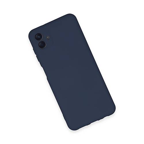 Galaxy A04E K�l�f Nano i�i Kadife Silikon - Lacivert