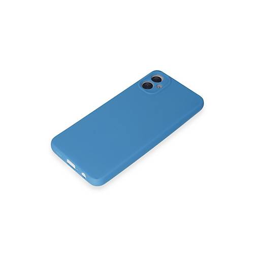 Galaxy A05 K�l�f First Silikon - Mavi