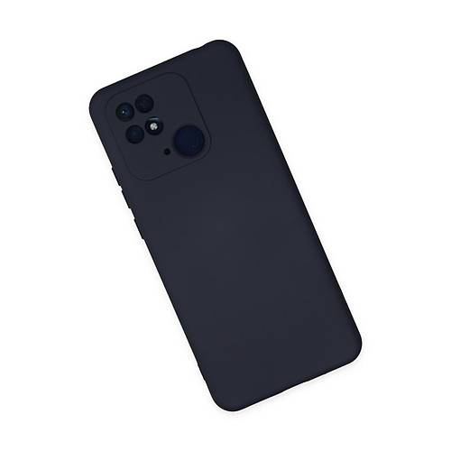 Redmi 10C K�l�f Nano i�i Kadife Silikon - Lacivert