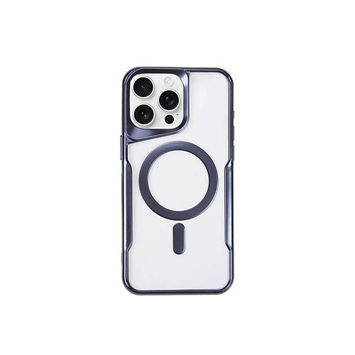 iPhone 11 Pro Max K�l�f Boyi Magsafe Silikon Kapak - Lacivert