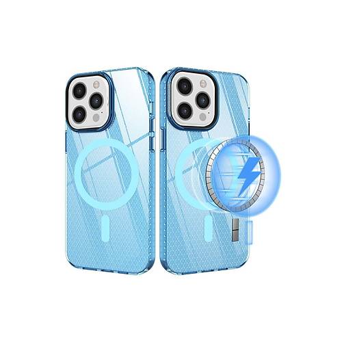 iPhone 12 Pro Max K�l�f Beta Magneticsafe Silikon - Mavi