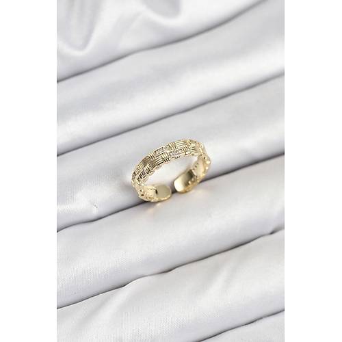 Pirin� Gold Renk Zirkon Ta�l� S�r�m Kad�n Y�z�k