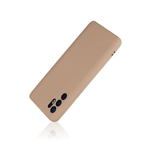 Reno 6 K�l�f Nano i�i Kadife Silikon - Pudra