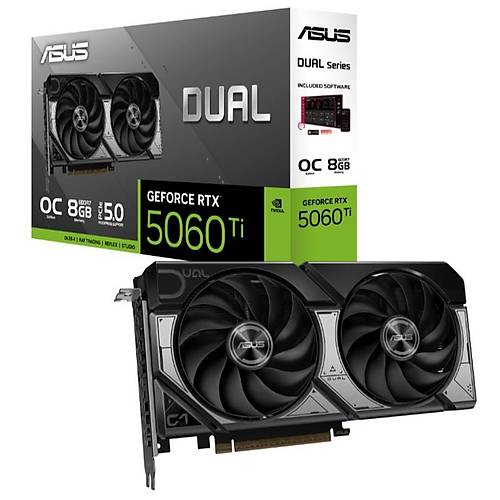 ASUS GEFORCE DUAL-RTX5060TI-O8G 8GB GDDR7 128BIT 1XHDMI 3XDP EKRAN KARTI