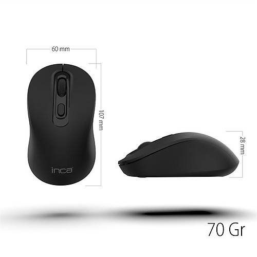 INCA IWM-288T� BLUETOOTH + WIRELESS ERGONOMIC DESIGN SILENT� MOUSE