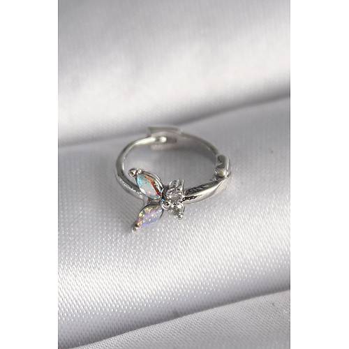 316L �elik G�m�� Renk Zirkon Ta�l� Kelebek Model Tragus Piercing