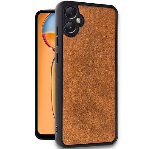 Galaxy A05 K�l�f Aras Deri Kapak - Taba