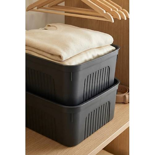 F�me 2'Li 17 LT �nit Saklama Kutusu & �ok Ama�l� Ev Ve Gard�rop D�zenleyici Organizer