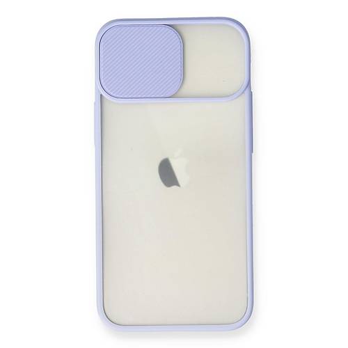 iPhone 11 K�l�f Palm Buzlu Kamera S�rg�l� Silikon - Lila