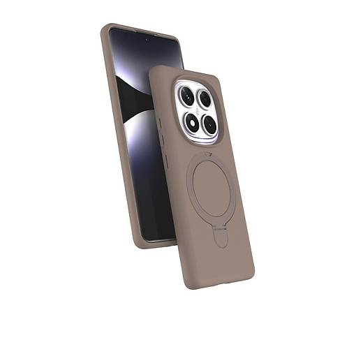 Redmi Note 14 Pro 5G Regal Magsafe Standl� Kapak - ��l Titanyum
