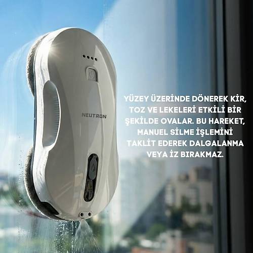Ak�ll� Otomatik Cam Temizleme Robotu, Y�ksek Tutu� G�c�ne Sahip Su P�sk�rtmeli ve Kumandal� Cam Temizleme Robotu