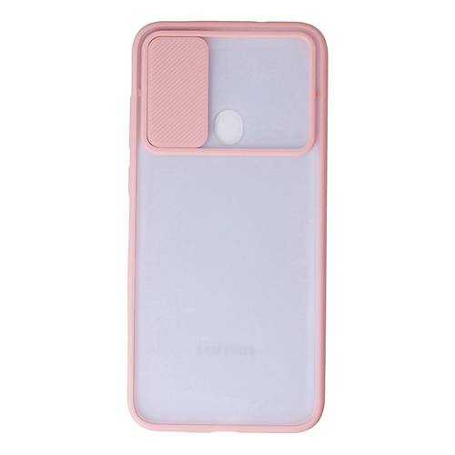Galaxy A11 K�l�f Palm Buzlu Kamera S�rg�l� Silikon - Pembe