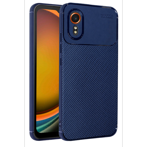Galaxy XCover 7 K�l�f Auto Focus Karbon Kapak - Lacivert