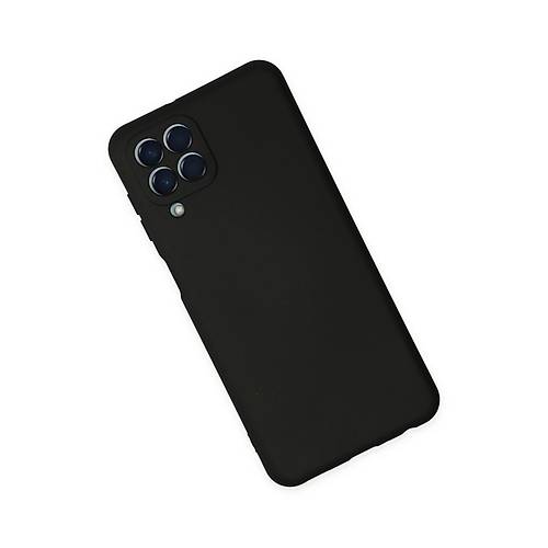 Galaxy M33 K�l�f Nano i�i Kadife Silikon - Siyah