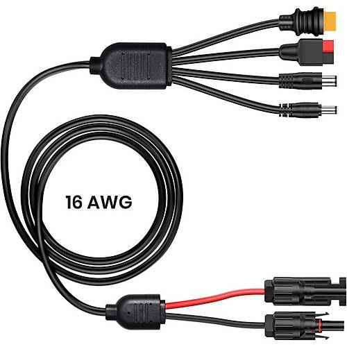 FLEXSOLAR 4 IN 1 CABLE G�NE� ENERJ�S� �STASYONU JENERAT�R� VE G�NE� PANEL� ���N ANDERSON ADAPT�R