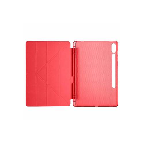 Galaxy X510 Tab S9 FE 11 K�l�f Kalemlikli Mars Tablet K�l�f� - K�rm�z�
