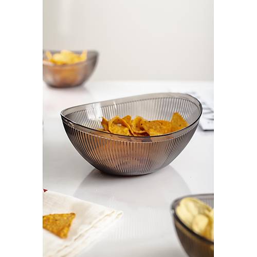 Akrilik Barok F�me Orta Boy Oval Meyve & Salata Kasesi & Kar��t�rma Kab� / 1,6 Lt (CAM DE��LD�R)
