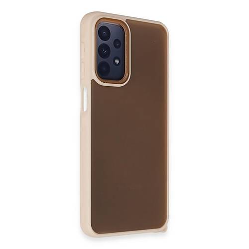 Galaxy A23 4G K�l�f Elegant Kapak - Pudra
