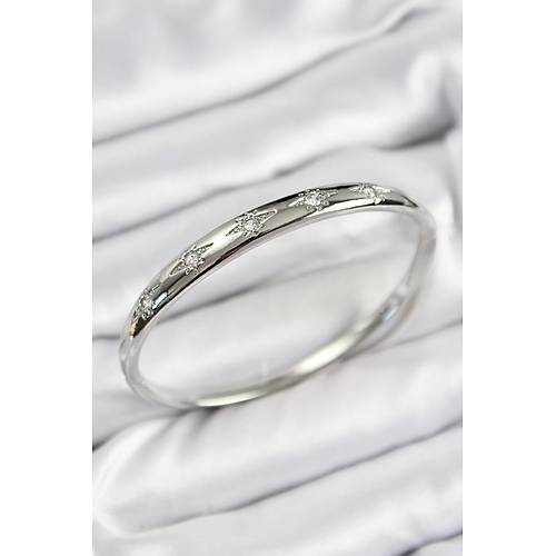 Pirin� Zirkon Ta�l� Kutup Y�ld�z� Model G�m�� Renk Kad�n Kelep�e