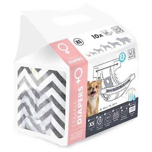 Diapers Di�i K�pekler ��in K�lot Bez XSmall 10 lu 26x34 Cm