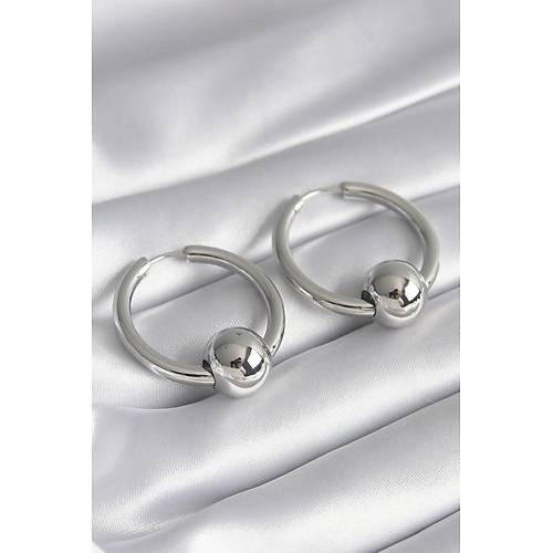 Pirin� G�m�� Renk Halka Top Model Kad�n K�pe