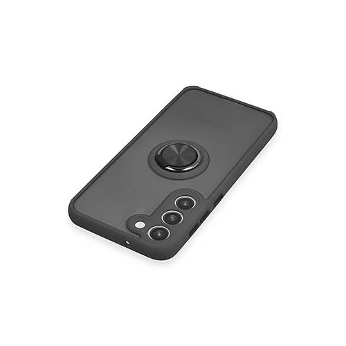 Galaxy S23 Plus K�l�f Montreal Y�z�kl� Silikon Kapak - Siyah