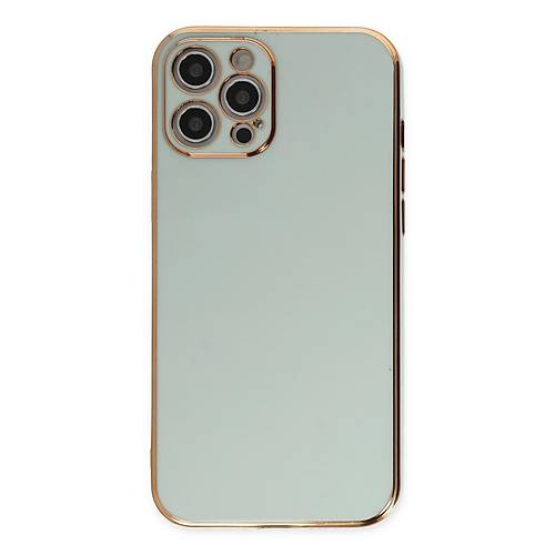 iPhone 12 Pro K�l�f Volet Silikon - A��k Ye�il