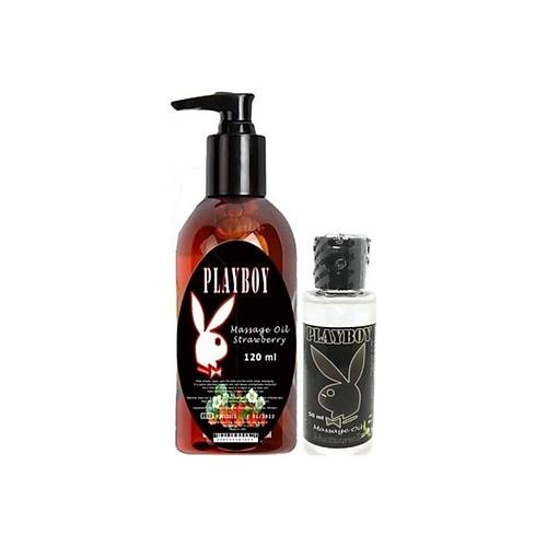 Playboy Aromaterapi �ilek Massage Oil 120 ml Natural Aromal� Massage V�cut Masaj Ya�� 50 ml