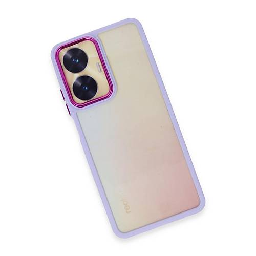 Realme C55 K�l�f Dora Kapak - Lila
