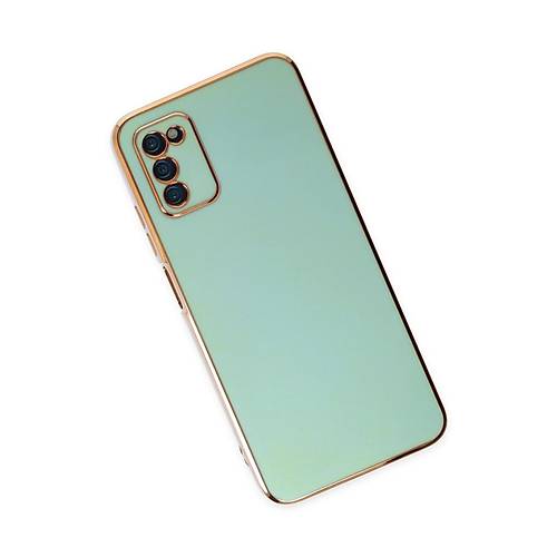 Galaxy A03S K�l�f Volet Silikon - A��k Ye�il