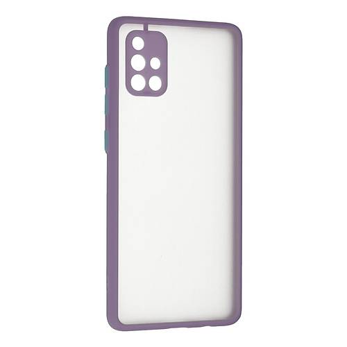 Galaxy A71 K�l�f Montreal Silikon Kapak - Mor